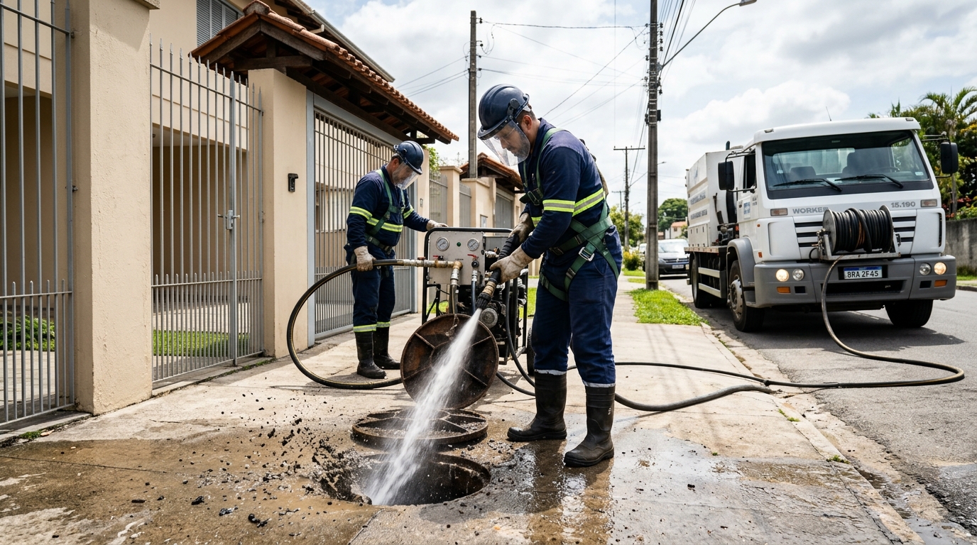 Limpeza de Tubulação com Hidrojato em Manaus‑AM